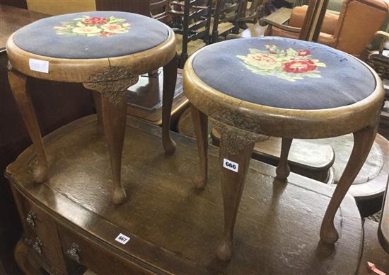 Pair small stools